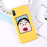 Lovebay Phone Case For iPhone 6 6s 7 8 Plus X XR XS Max Cute Cartoon Letter Deer Smiley Face Soft TPU For iPhone 5 5S SE Cover