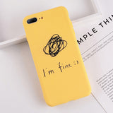 Lovebay Phone Case For iPhone 6 6s 7 8 Plus X XR XS Max Cute Cartoon Letter Deer Smiley Face Soft TPU For iPhone 5 5S SE Cover