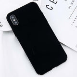 USLION For iPhone X Xs Max XR 8 7 Simple Plain Phone Case Slim Frosted Hard PC Back Cover For iPhone 8 7 6 6S Plus 5 5S SE Cases